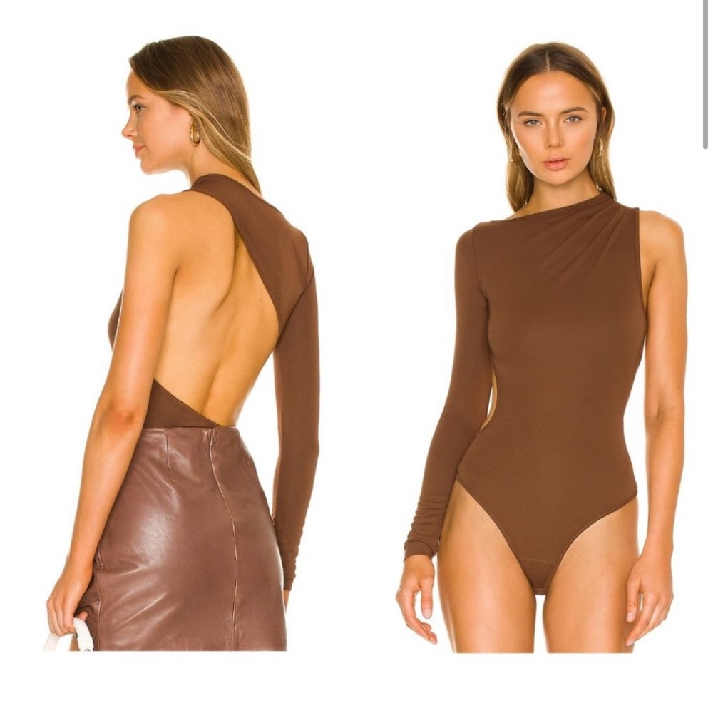 Song of Style | NWT Foley Bodysuit in Chocolate Brown Size M